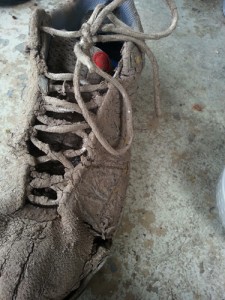 This is what your shoes may look like after completing this trail. 